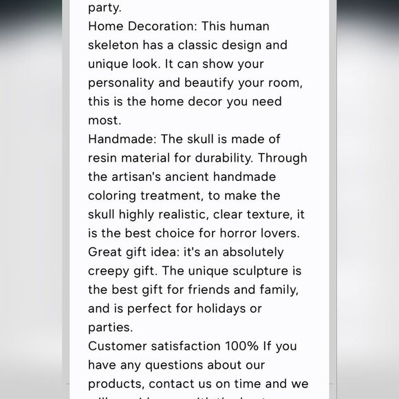 Laikearts Resin Floral Skull Accent - Picture 8 of 13